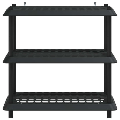Unità di scaffalatura 3 livelli 100 x 40 x 96 cm PP Antracite | homemem39