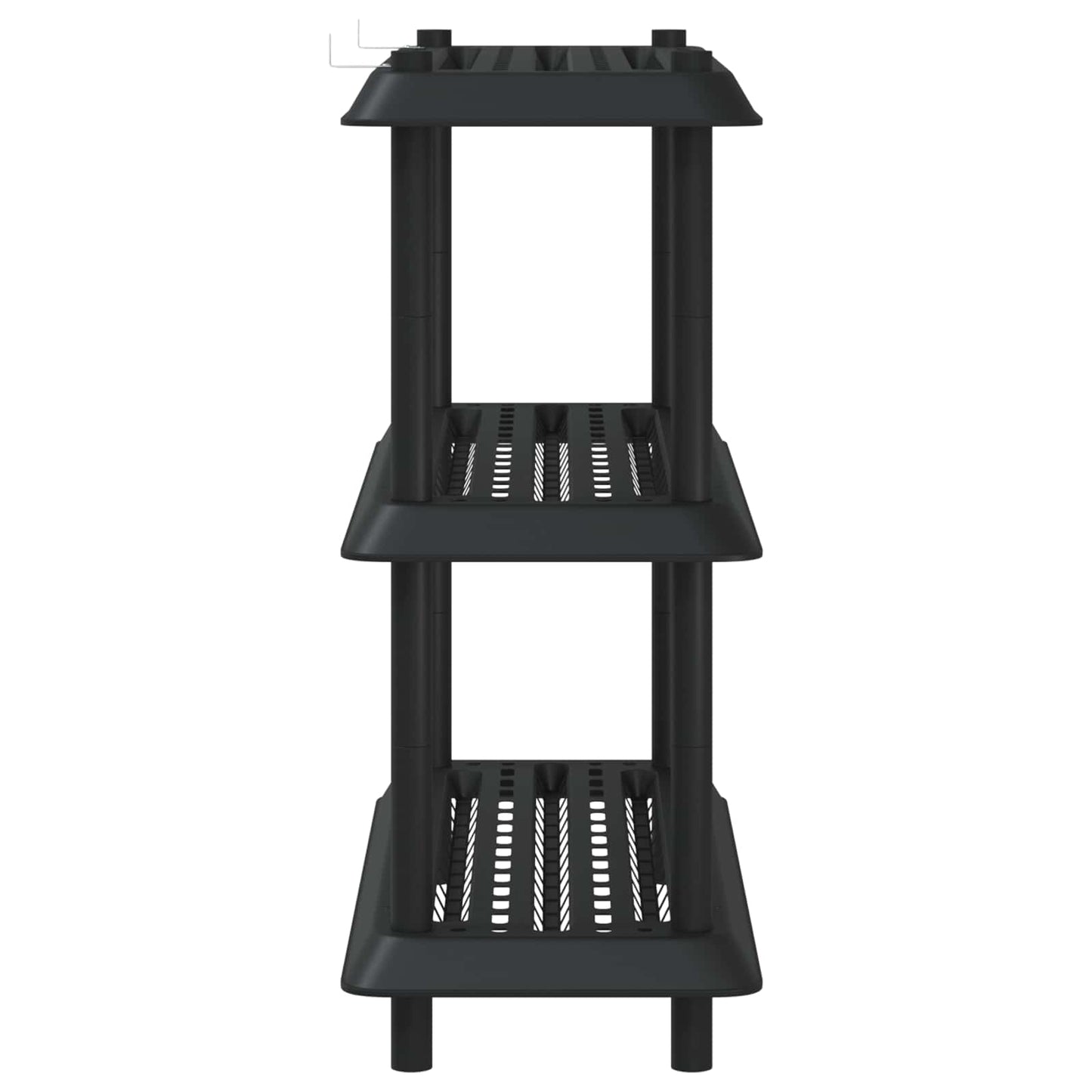 Unità di scaffalatura 3 livelli 100 x 40 x 96 cm PP Antracite | homemem39