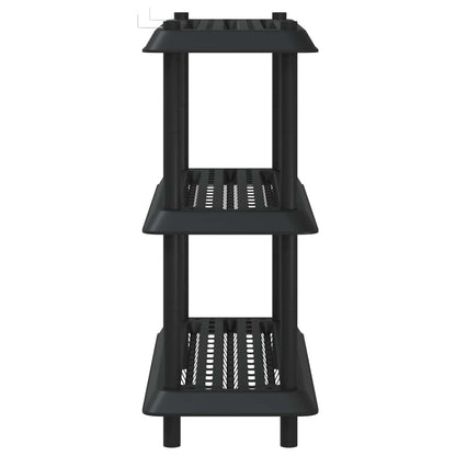 Unità di scaffalatura 3 livelli 100 x 40 x 96 cm PP Antracite | homemem39