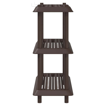 Unità di scaffalatura 3 livelli 100 x 40 x 96 cm PP Marrone | homemem39