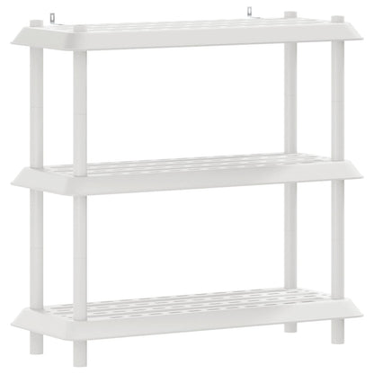 Unità di scaffalatura 3 livelli 100 x 40 x 96 cm PP Bianco | homemem39