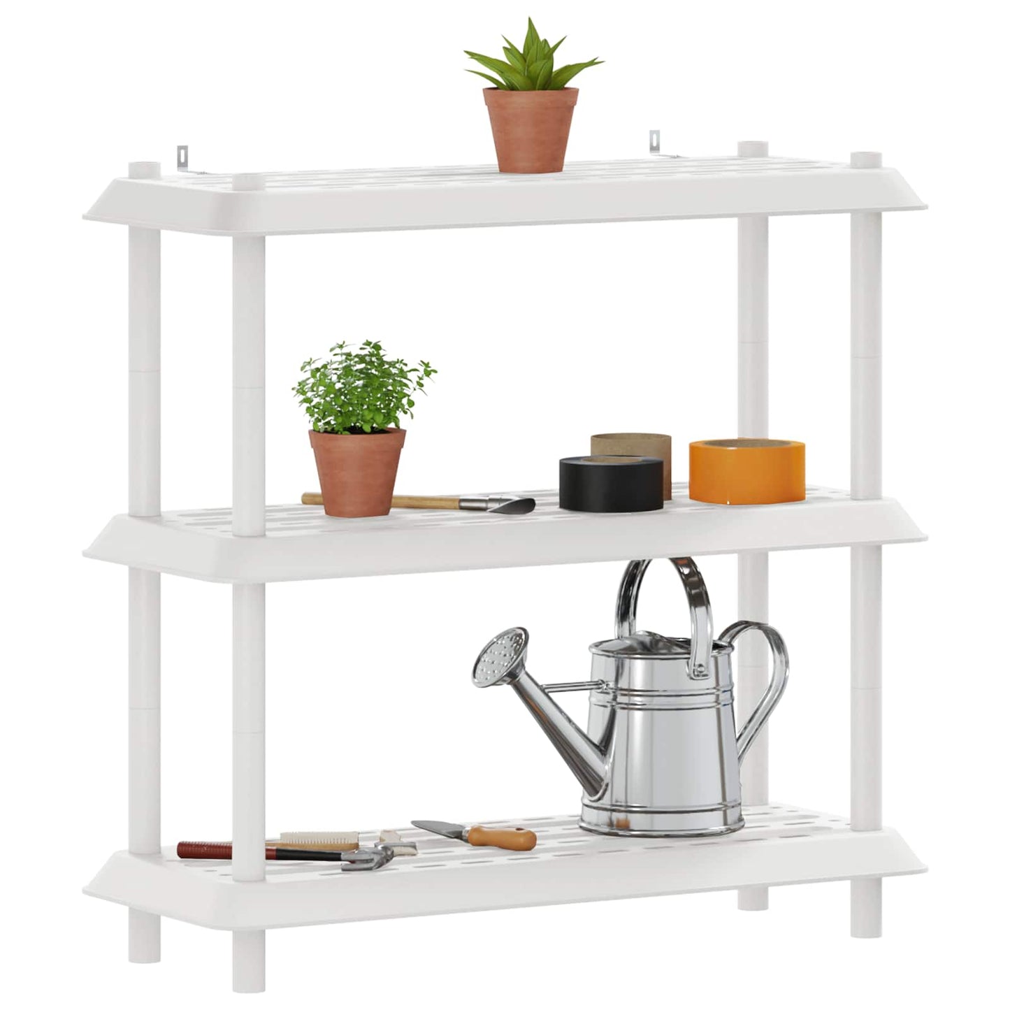 Unità di scaffalatura 3 livelli 100 x 40 x 96 cm PP Bianco | homemem39