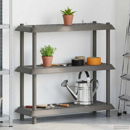 Unità di scaffalatura 3 livelli 100 x 40 x 96 cm PP | homemem39