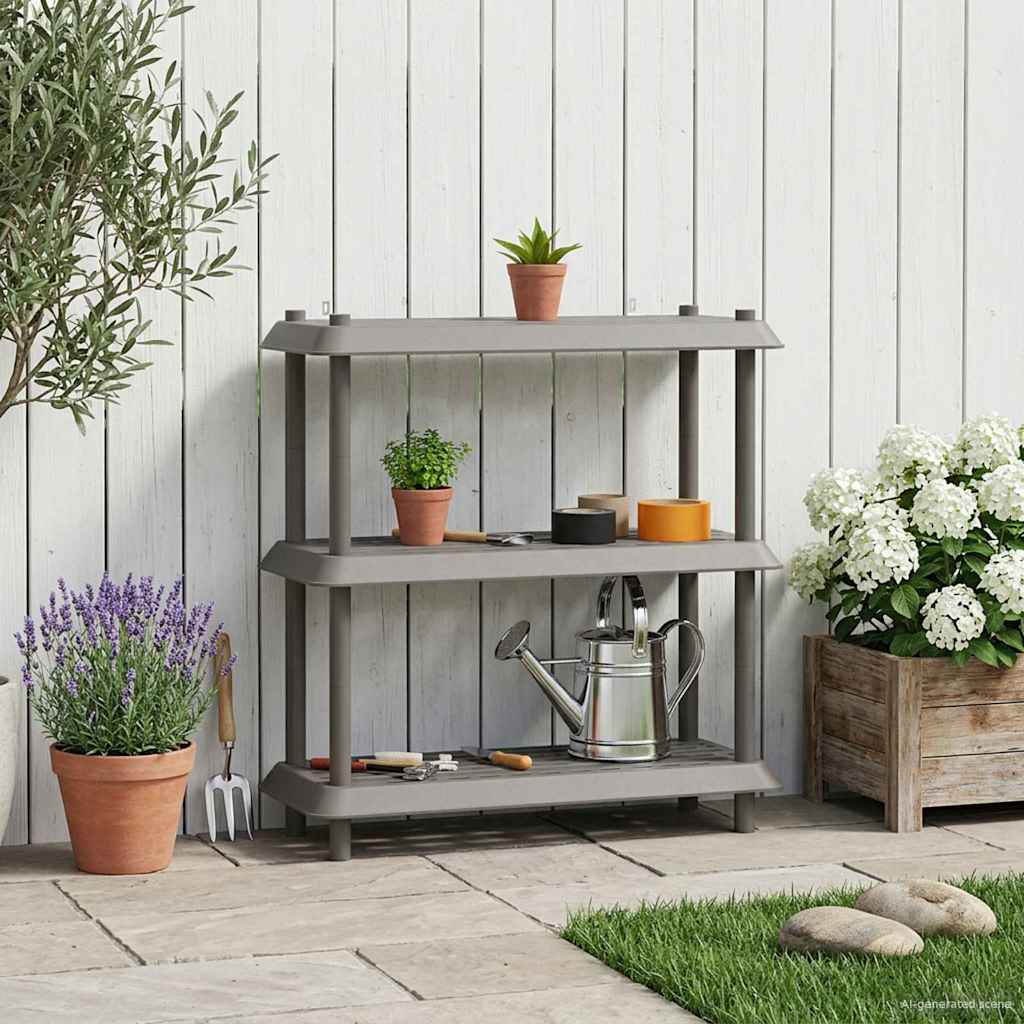 Unità di scaffalatura 3 livelli 100 x 40 x 96 cm PP | homemem39