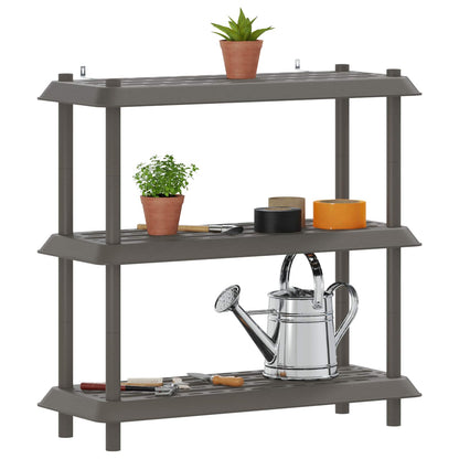 Unità di scaffalatura 3 livelli 100 x 40 x 96 cm PP | homemem39