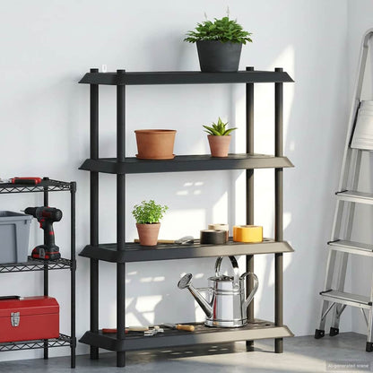 Unità di scaffalatura 4 livelli 100 x 40 x 136,5 cm PP | homemem39