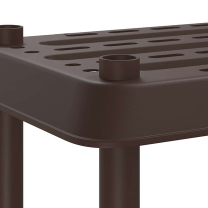 Unità di scaffalatura 4 livelli 100 x 40 x 136,5 cm PP Marrone | homemem39