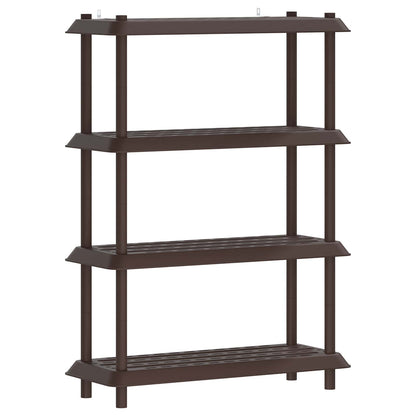 Unità di scaffalatura 4 livelli 100 x 40 x 136,5 cm PP Marrone | homemem39