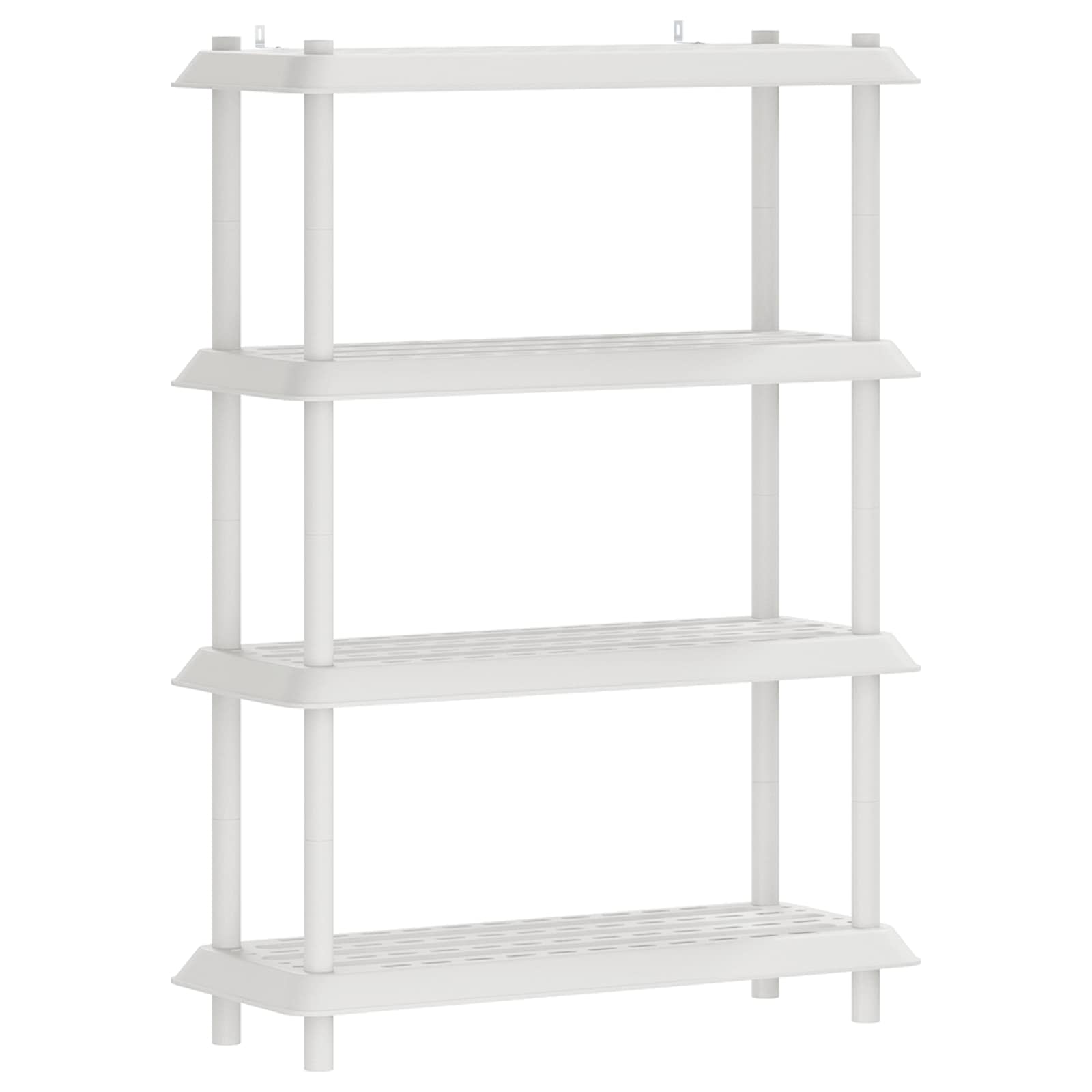 Unità di scaffalatura 4 livelli 100 x 40 x 136,5 cm PP Bianco | homemem39