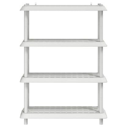 Unità di scaffalatura 4 livelli 100 x 40 x 136,5 cm PP Bianco | homemem39