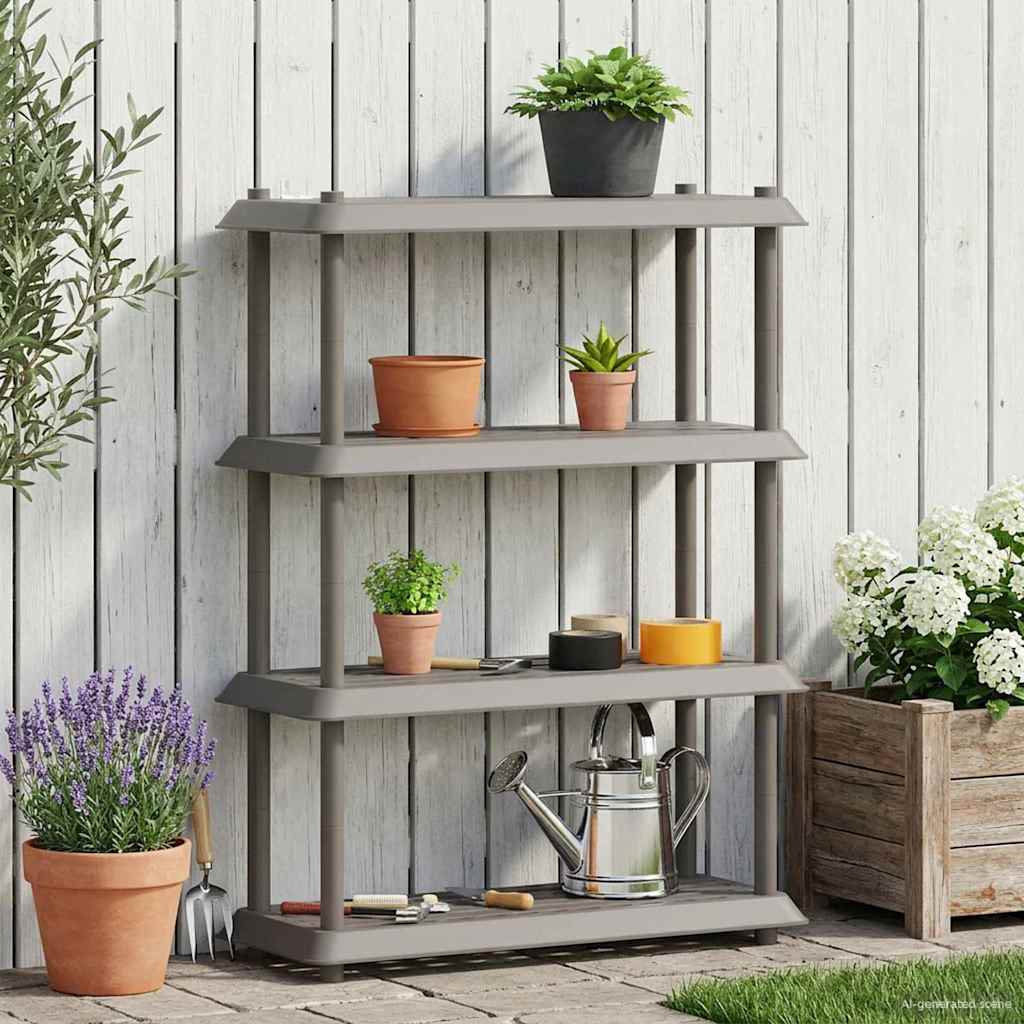 Unità di scaffalatura 4 livelli 100 x 40 x 136,5 cm PP | homemem39