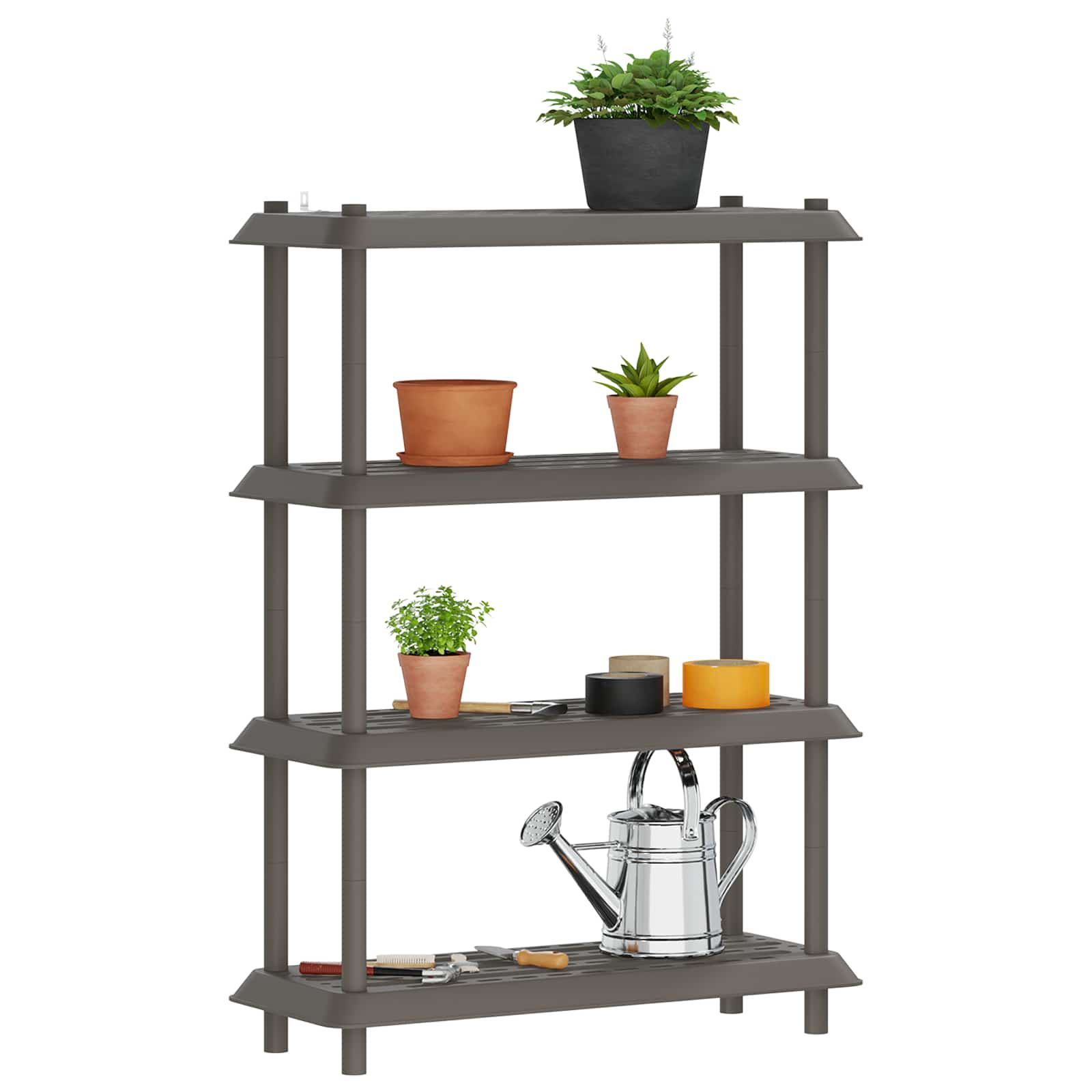 Unità di scaffalatura 4 livelli 100 x 40 x 136,5 cm PP | homemem39