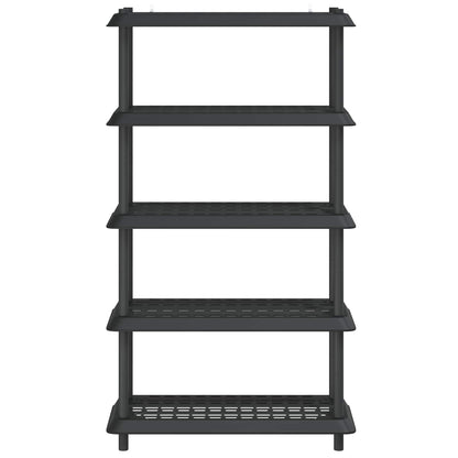 Unità di scaffalatura 5 livelli 100 x 40 x 177 cm PP Antracite | homemem39