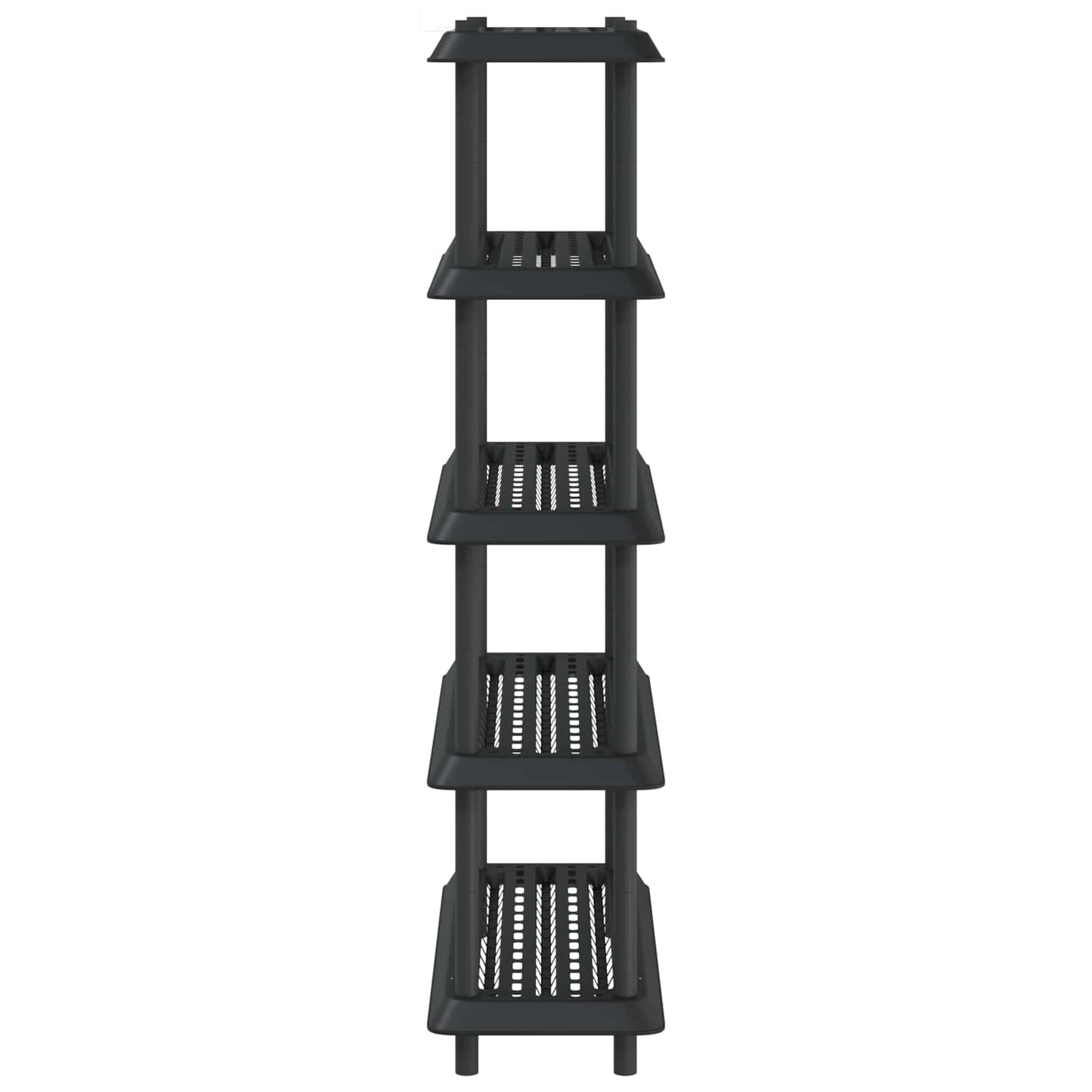 Unità di scaffalatura 5 livelli 100 x 40 x 177 cm PP Antracite | homemem39