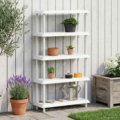 Unità di scaffalatura 5 livelli 100 x 40 x 177 cm PP Bianco | homemem39