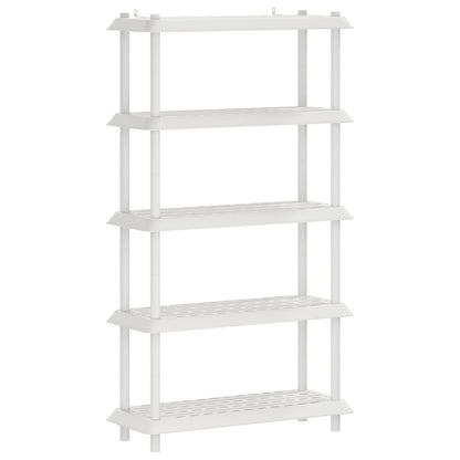 Unità di scaffalatura 5 livelli 100 x 40 x 177 cm PP Bianco | homemem39