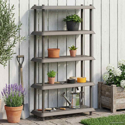 Unità di scaffalatura 5 livelli 100 x 40 x 177 cm PP | homemem39