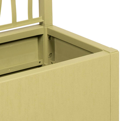 Vaso da Giardino con Trellis Verde 36 x 36 x 140 cm PP | homemem39