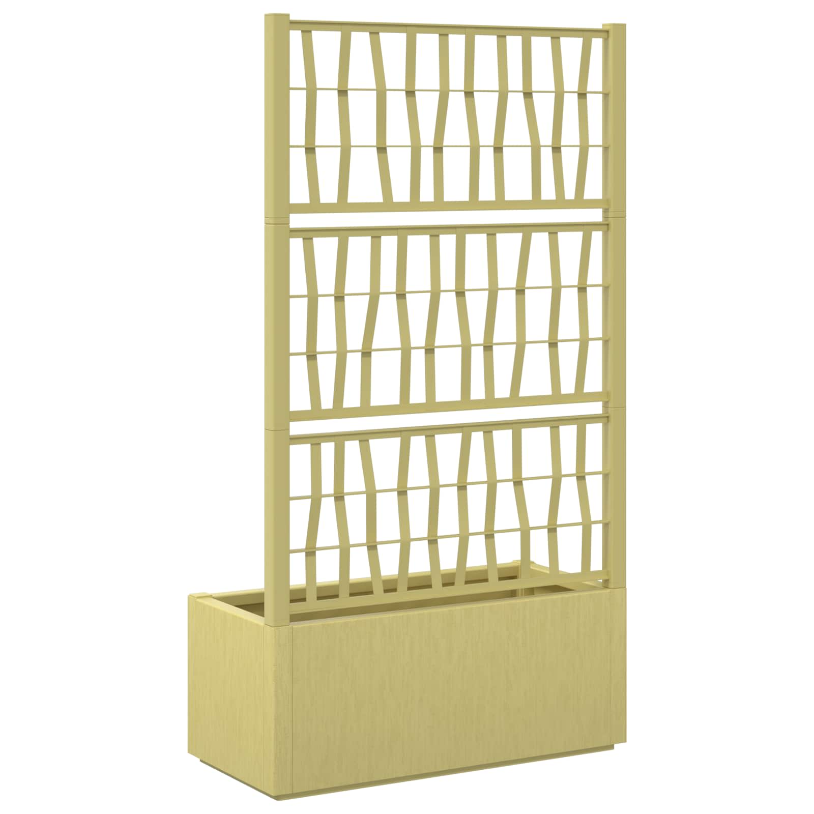 Vaso da Giardino con Trellis Verde 80 x 36 x 140 cm PP | homemem39