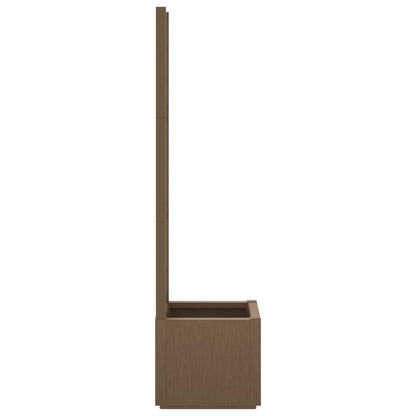 Vaso da Giardino con Trellis Marrone 36 x 36 x 140 cm PP | homemem39