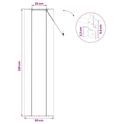 Tenda a rullo Marrone 50 x 220 cm Bambù