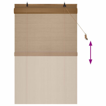 Tenda a rullo Marrone 100 x 160 cm Bambù
