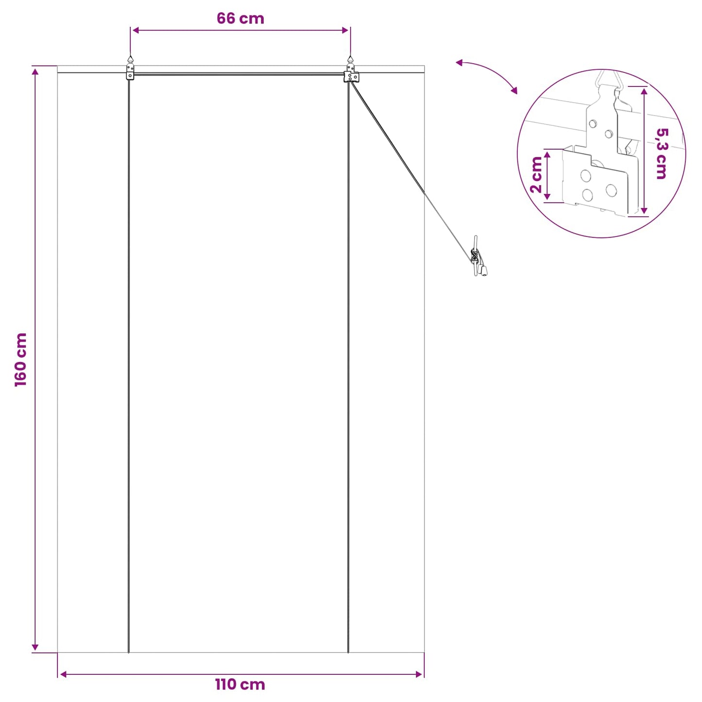 Tenda a rullo Marrone 110 x 160 cm Bambù | homemem39