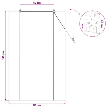 Tenda a rullo Marrone 110 x 160 cm Bambù | homemem39