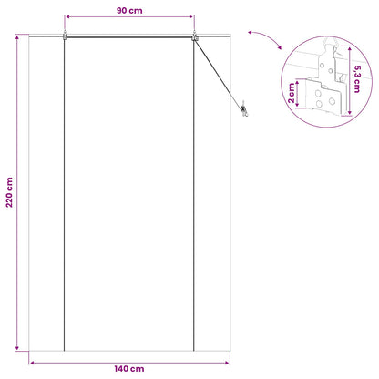 Tenda a rullo Marrone 140 x 220 cm Bambù | homemem39
