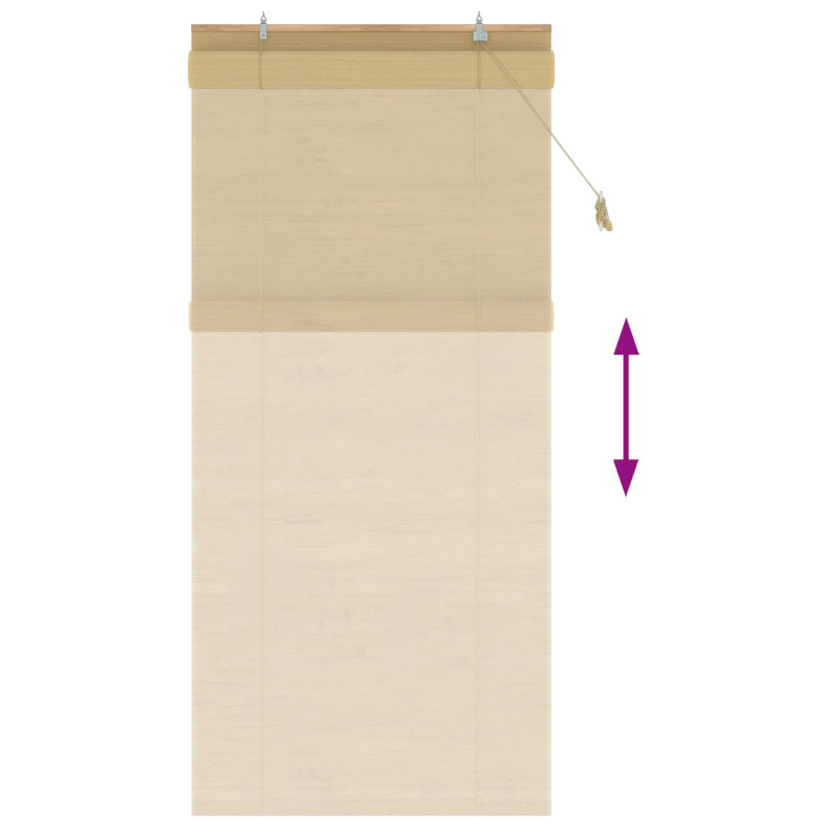 Tenda a rullo Naturale 100 x 220 cm Bambù | homemem39
