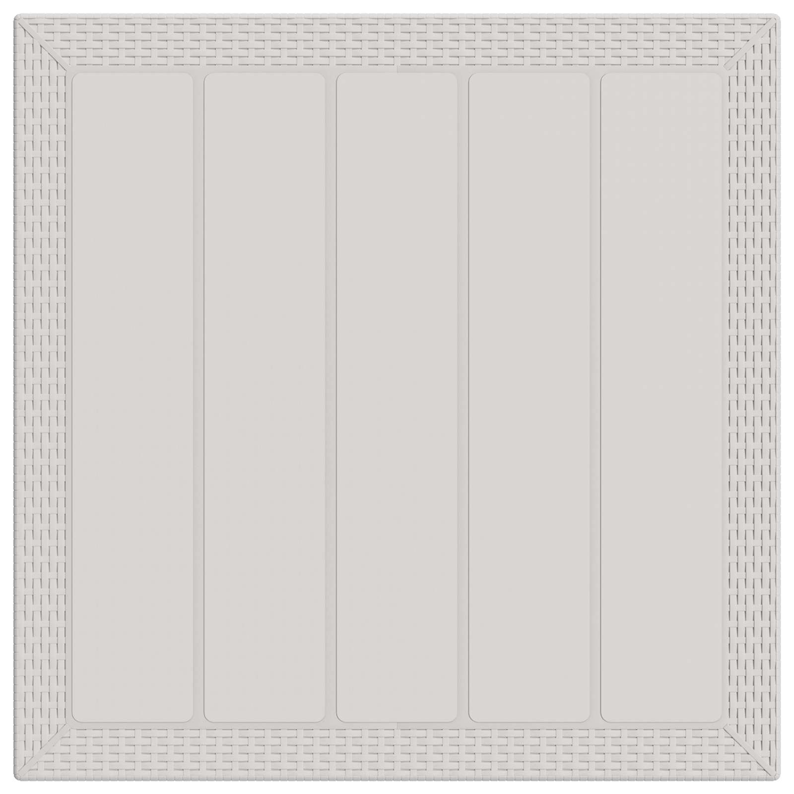 Set da Pranzo per Giardino 3 pz Bianco e Crema PP | homemem39