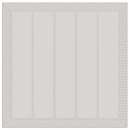 Set da Pranzo per Giardino 3 pz Bianco e Crema PP | homemem39