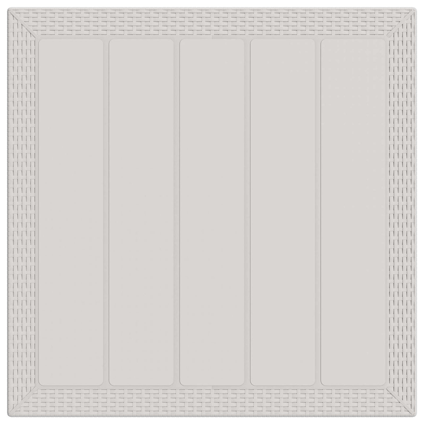 Set da Pranzo per Giardino 3 pz Bianco e Antracite PP | homemem39