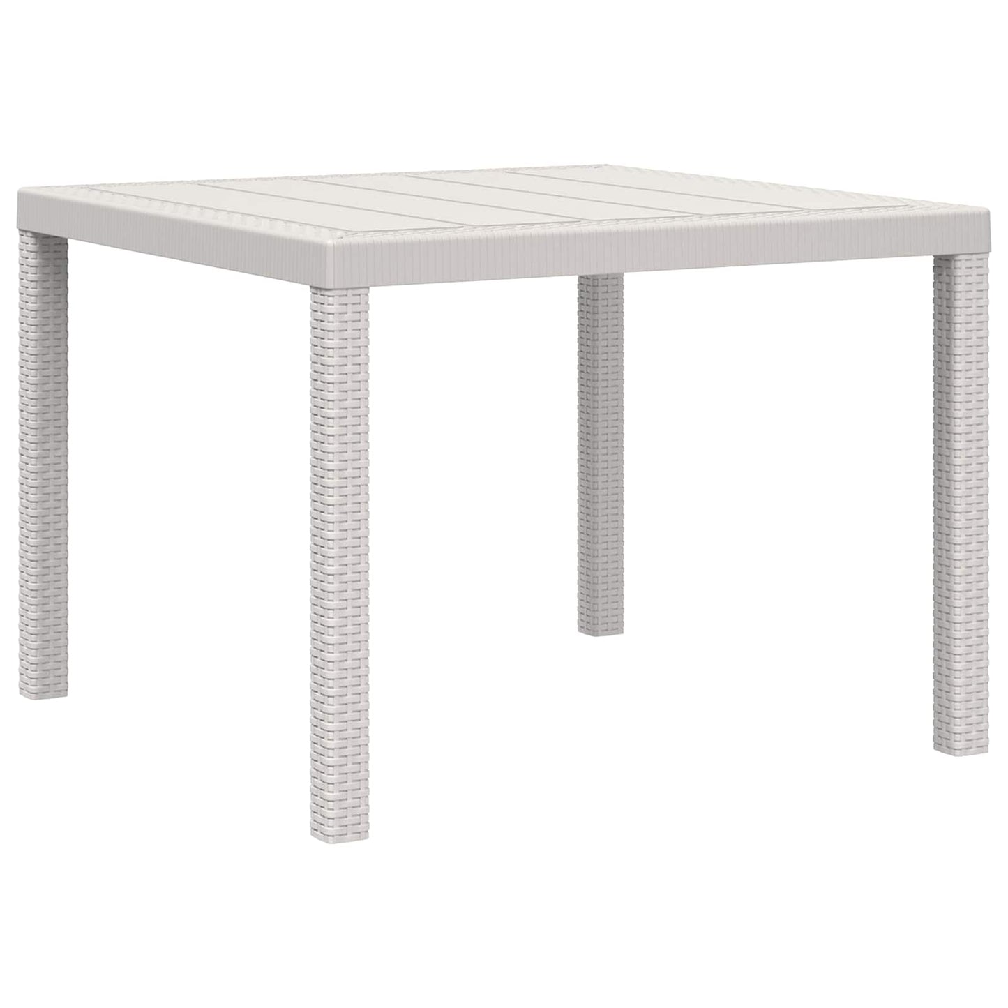 Set da Pranzo per Giardino 3 pz Bianco e Tortora PP
