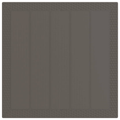 Set da Pranzo per Giardino 3 pz Grigio chiaro e Antracite PP | homemem39