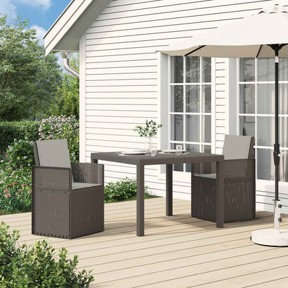 Set da Pranzo per Giardino 3 pz Grigio Chiaro PP | homemem39