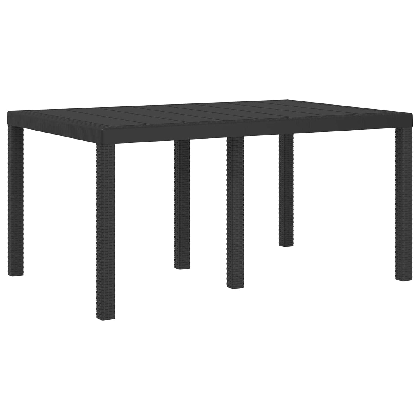 Set da Pranzo per Giardino 5 pcs Antracite e Grigio chiaro PP | homemem39