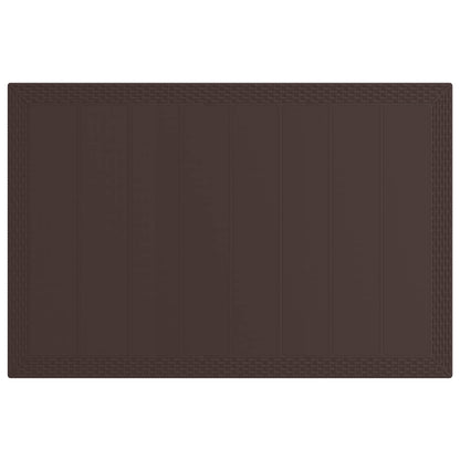 Set da Pranzo per Giardino con cuscino 5 pcs Marrone e Crema PP | homemem39