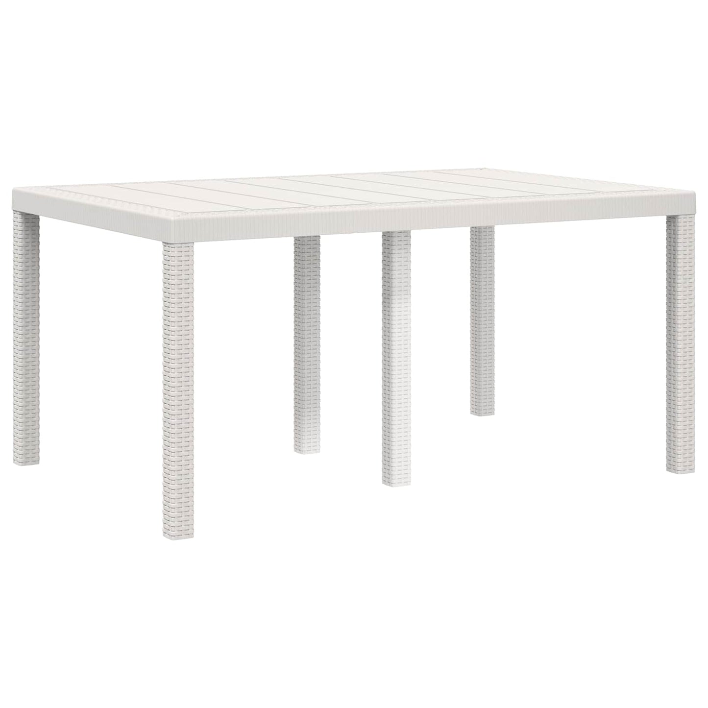Set da Pranzo per Giardino 5 pz Bianco e Crema PP | homemem39