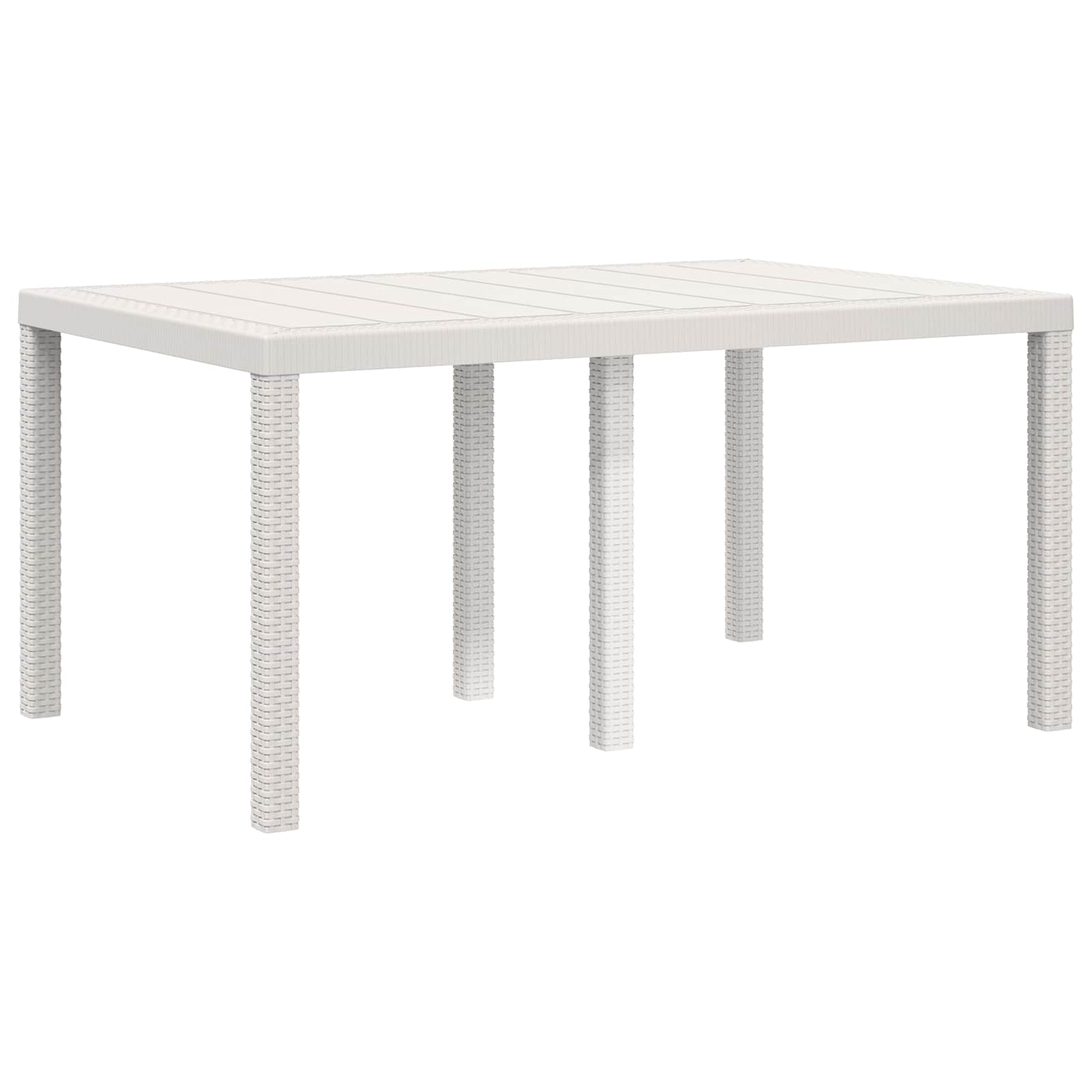 Set da Pranzo per Giardino 5 pz Bianco e Crema PP | homemem39