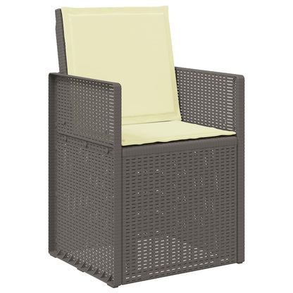 Set da Pranzo per Giardino 5 pz Grigio chiaro e panna PP | homemem39