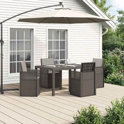 Set da Pranzo per Giardino 5 pz Grigio Chiaro PP | homemem39