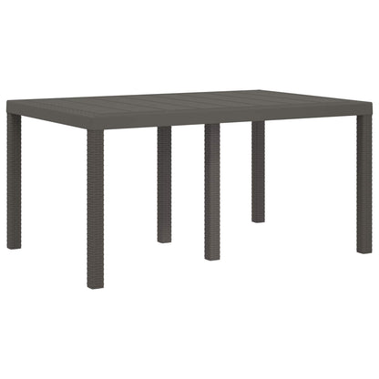 Set da Pranzo per Giardino 5 pz Grigio Chiaro PP | homemem39