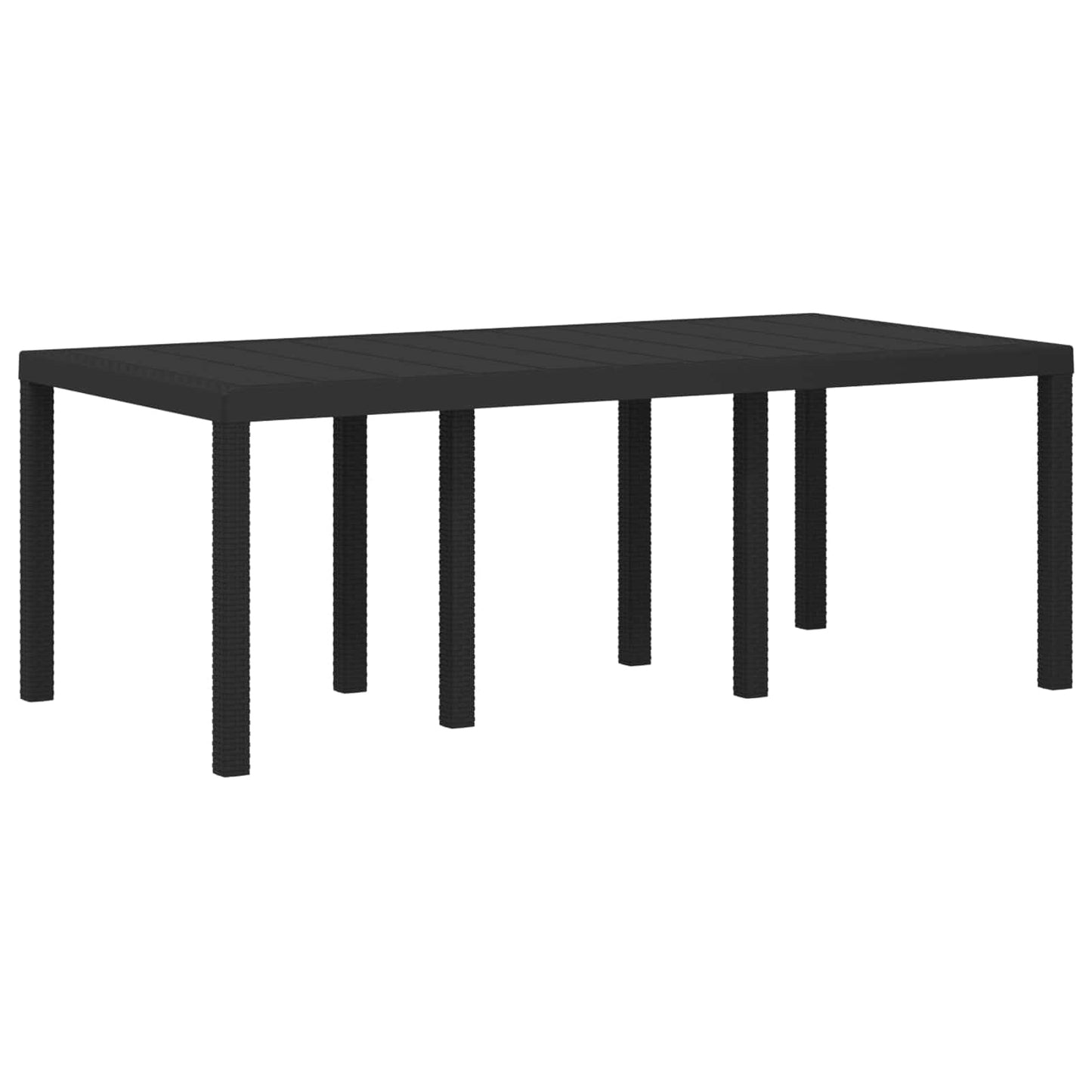 Set da Pranzo per Giardino 7 pcs Antracite e Tortora PP | homemem39