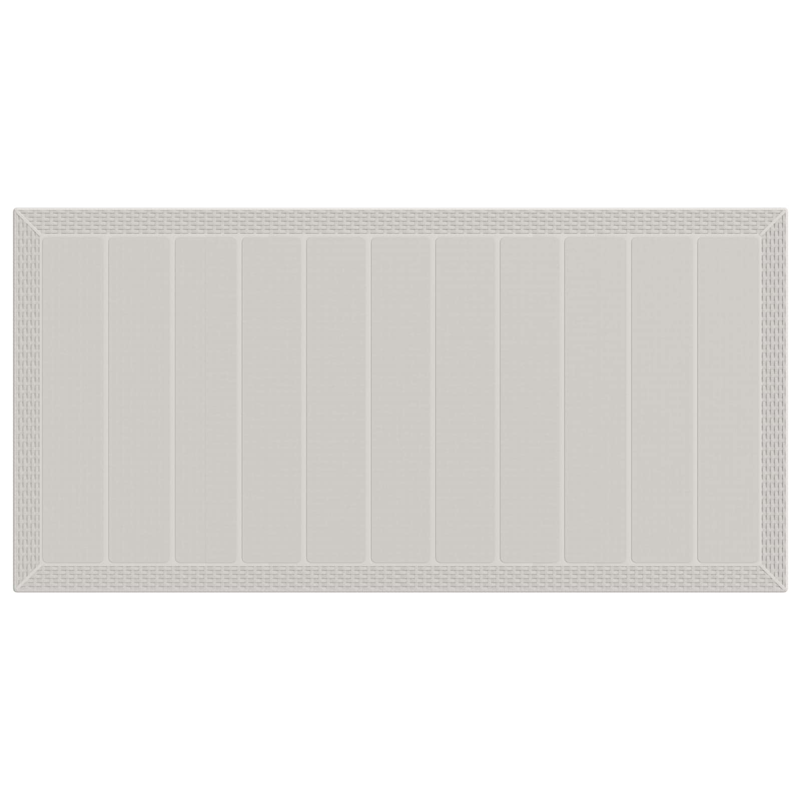 Set da Pranzo per Giardino con cuscino 7 pcs Bianco e Crema PP | homemem39