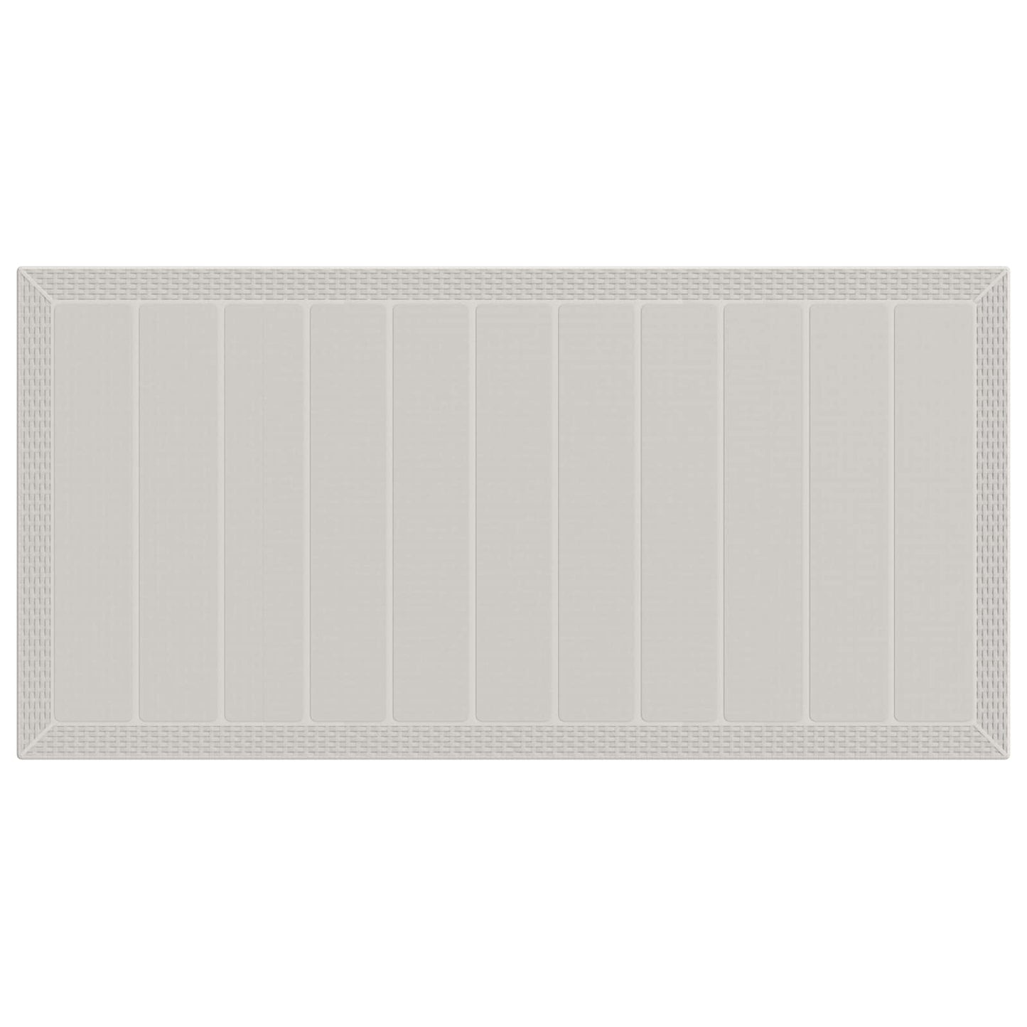Set da Pranzo per Giardino 7 pcs Bianco e Antracite PP | homemem39