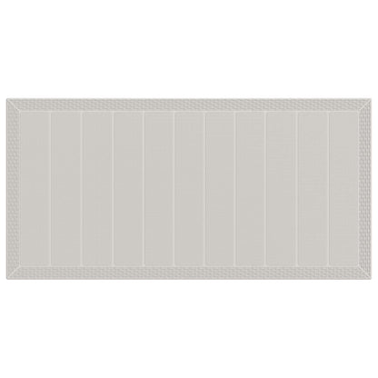 Set da Pranzo per Giardino 7 pcs Bianco e Grigio Chiaro PP | homemem39
