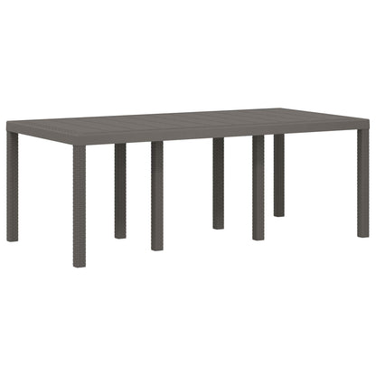 Set da Pranzo per Giardino 7 pcs Grigio chiaro e Antracite PP | homemem39