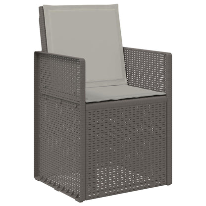Set da Pranzo per Giardino con cuscino 7 pcs Grigio Chiaro PP | homemem39