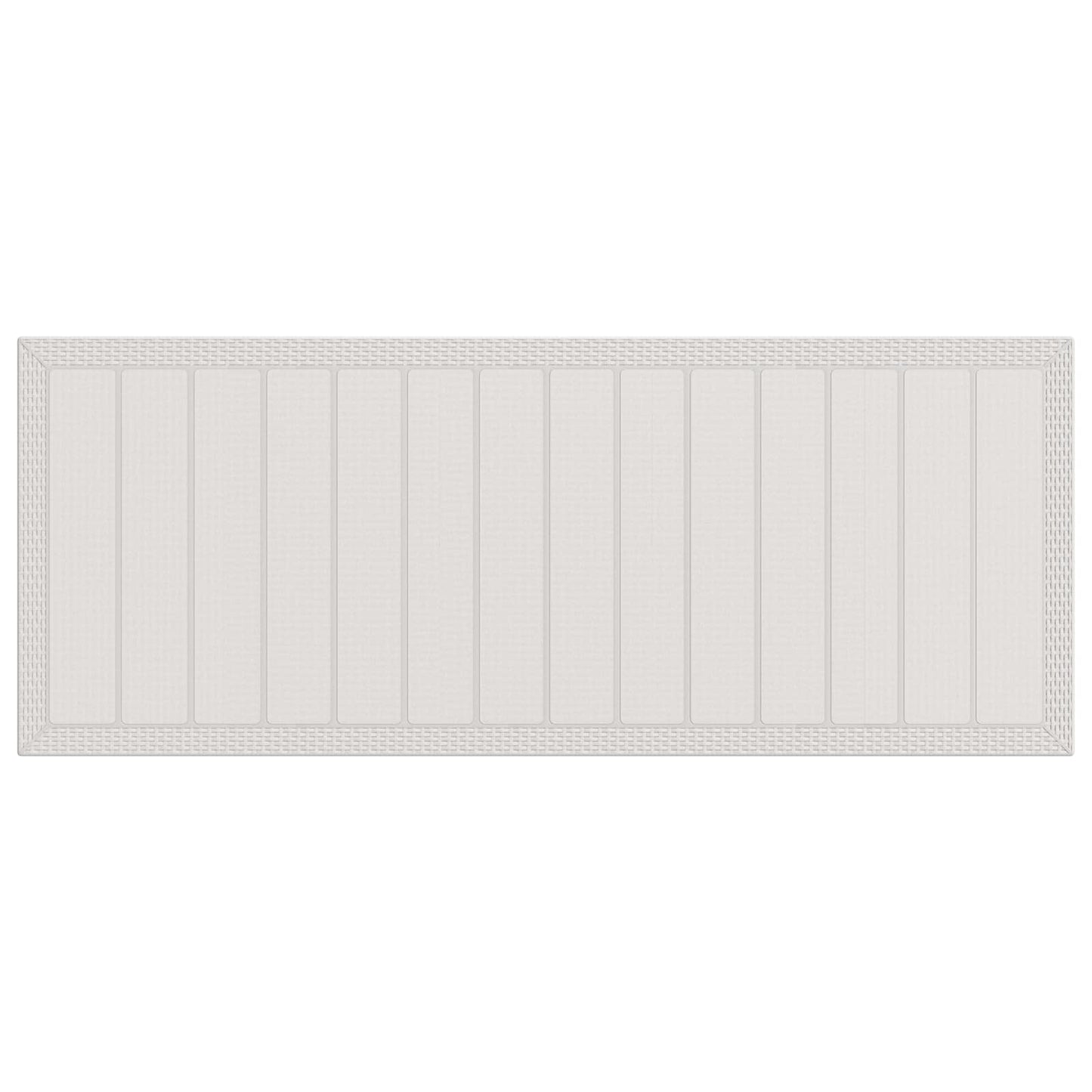 Set da Pranzo per Giardino 9 pz Bianco e Tortora PP